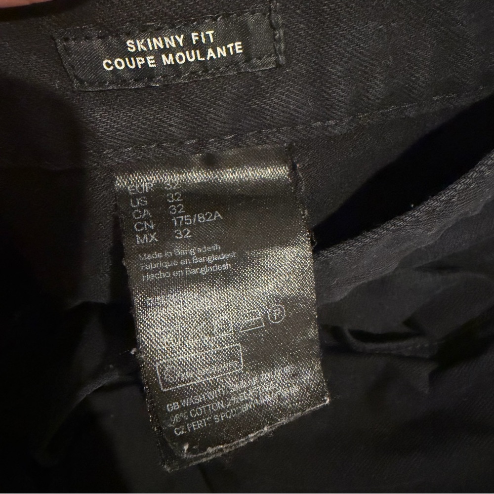 H&M Black Skinny Jeans for Men - Picture 2 of 2